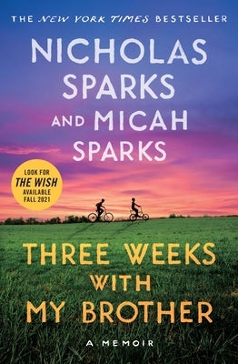 Paperback of "Three Weeks with My Brother" by Grand Central Publishing, showing the book cover with title and author details.