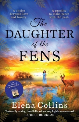 Paperback of The Daughter of the Fens novel by Boldwood Books Ltd, showing the front cover with a scenic landscape illustration.