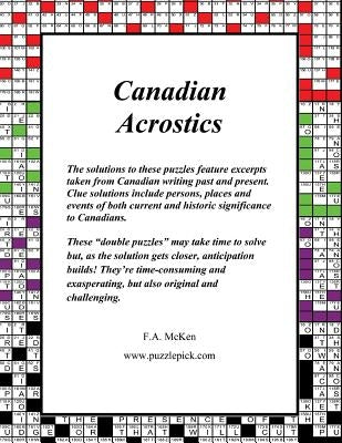 Canadian Acrostics Paperback Createspace Independent Publishing Platform