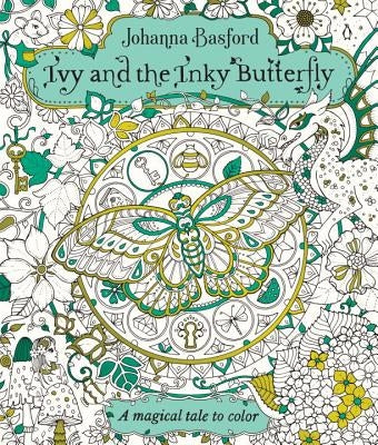 Paperback of "Ivy and the Inky Butterfly" coloring book by Penguin Books featuring colorful illustrated butterfly and ivy designs on the cover.