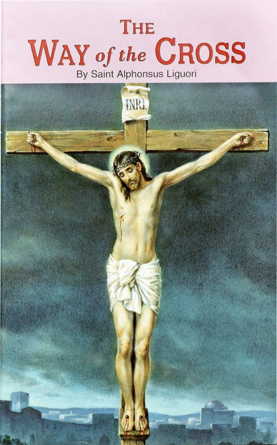 Paperback Way of the Cross booklet by Catholic Book Publishing with illustrated stations of the cross for prayer.