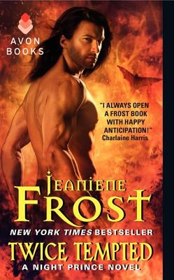 Paperback of "Twice Tempted: A Night Prince Novel" by Avon Books, featuring a cover with dark romantic artwork.