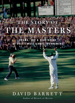 Paperback book titled "The Story of the Masters" by Tatra Press, featuring a cover image with golf tournament imagery.