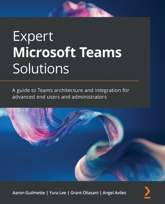 Paperback book titled "Expert Microsoft Teams Solutions" by Packt Publishing, showcasing the cover with tech-themed design.