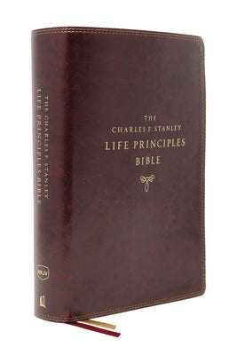 Nkjv, Charles F. Stanley Life Principles Bible, 2nd Edition, Leathersoft, Burgundy, Indexed, Comfort Print: Growing in Knowledge and Understanding of Bible Thomas Nelson