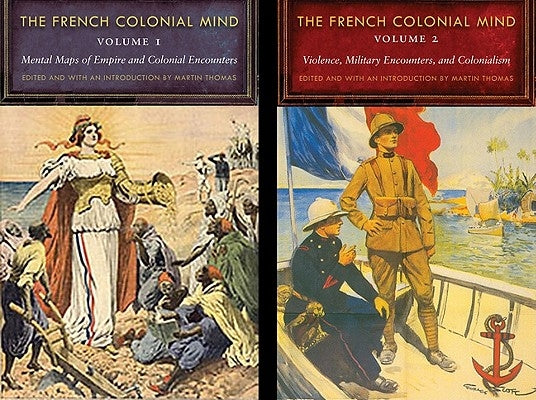Two-volume paperback set of "The French Colonial Mind" by University of Nebraska Press, featuring historical book covers.