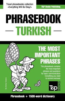 English-Turkish phrasebook and 1500-word dictionary Paperback T&p Books