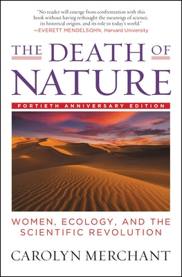 Book cover for "The Death of Nature" by HarperOne, featuring artwork related to women, ecology, and scientific revolution.
