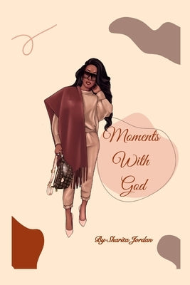 Paperback "Moments With God!" devotional book by Blurb, featuring a peaceful cover with spiritual imagery and inspiring themes.