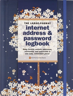 Falling Blossoms Internet Password Book by 