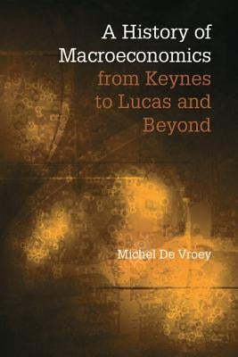 Paperback book titled "A History of Macroeconomics from Keynes to Lucas and Beyond" by Cambridge University Press, with text on the cover.