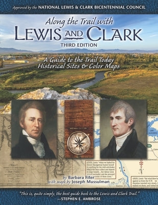 Paperback book titled "Along the Trail with Lewis & Clark," a guide to the trail today by Farcountry Press.