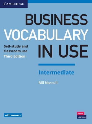 Paperback of Business Vocabulary in Use: Intermediate by Cambridge University Press, showing the book cover with title and branding.