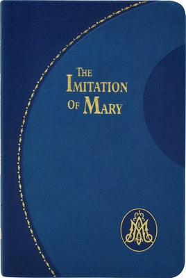 Imitation leather book titled "Imitation of Mary" by Catholic Book Publishing with detailed embossed cover.
