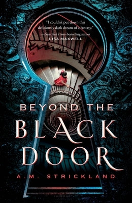 Cover image of the paperback novel "Beyond the Black Door" by Square Fish featuring dark, mysterious artwork.