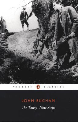 Paperback of The Thirty-Nine Steps by Penguin Group, featuring a cover with vintage-style artwork and classic typography.