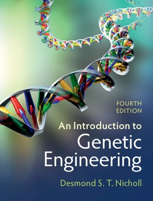 Paperback of "An Introduction to Genetic Engineering" by Cambridge University Press, featuring book cover with scientific illustrations.
