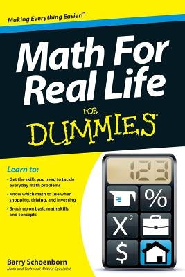 Math for Real Life for Dummies Paperback For Dummies