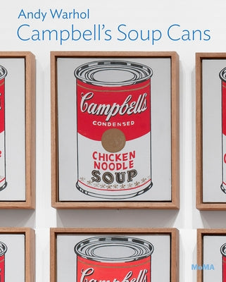 Paperback book titled "Andy Warhol: Campbell's Soup Cans" from the MoMA One on One Series, featuring artwork by Andy Warhol.