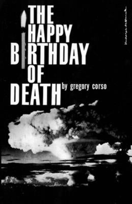 Paperback of The Happy Birthday of Death by New Directions Publishing, featuring abstract cover art with dark and muted tones.