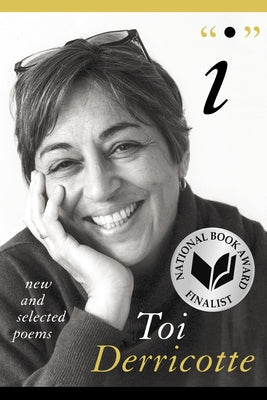 Paperback copy of "I: New and Selected Poems" by University of Pittsburgh Press, featuring a close-up of the book cover with text.
