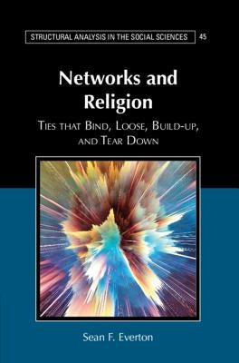 Paperback book titled "Networks and Religion" by Cambridge University Press, featuring a cover with interconnected network graphics.