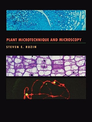 Paperback book titled "Plant Microtechnique and Microscopy" by Oxford University Press, USA, showing cover with plant illustrations.