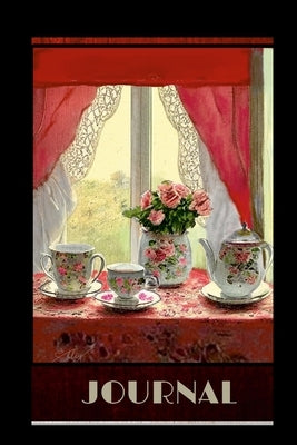 JOURNAL "English Tea": Alternate lined and blank pages to write or sketch - Pretty original cover - cozy English Tea Paperback Lulu.com