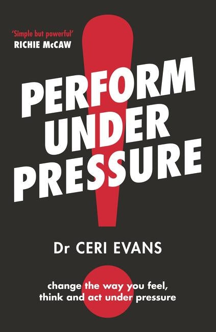 Paperback of "Perform Under Pressure" by HarperCollins, showing the book cover with title and author details.