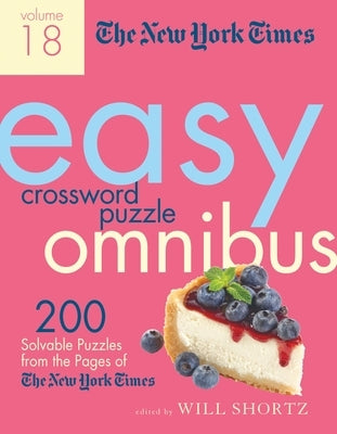 Paperback book titled "The New York Times Easy Crossword Puzzle Omnibus Volume 18" by St. Martin's Griffin with a colorful cover design.