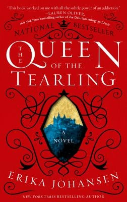 Paperback of The Queen of the Tearling by Harper Paperbacks, showing the front cover with title and artwork.
