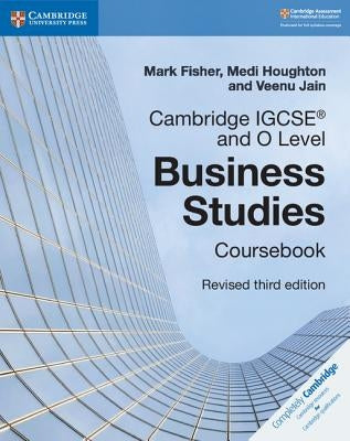 Cambridge University Press Business Studies IGCSE and O Level paperback coursebook with CD-ROM, featuring cover and educational content.