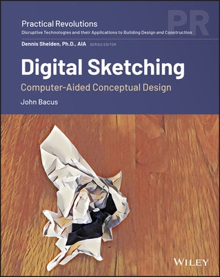 Paperback book titled "Digital Sketching: Computer-Aided Conceptual Design" by Wiley, featuring a cover with digital art tools.
