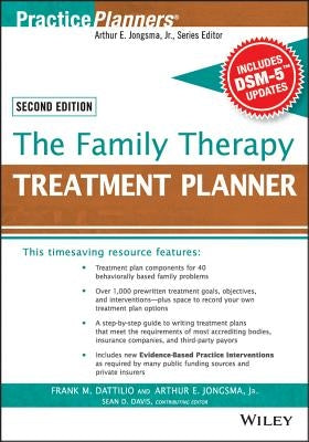 The Family Therapy Treatment Planner, with Dsm-5 Updates, 2nd Edition Paperback Wiley