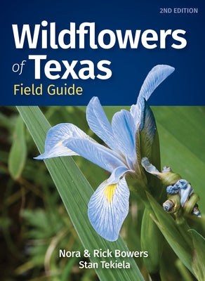 Paperback Wildflowers of Texas Field Guide by Adventure Publications showing colorful illustrations of Texas wildflowers on the cover.