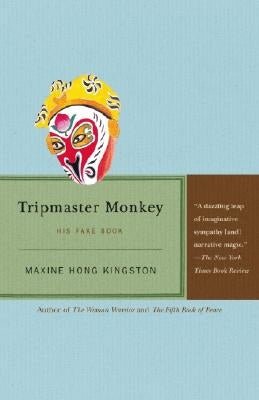 Vintage paperback of Tripmaster Monkey: His Fake Book, featuring the book's cover with colorful artwork and title text.