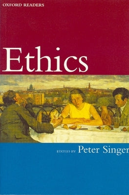 Oxford University Press Ethics paperback book with a blue cover and visible title text on the front.