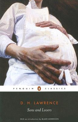 Close-up of the book "Sons and Lovers" by Penguin Group, showing the cover design and title on a hardcover edition.