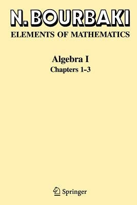 Springer Algebra I paperback showing chapters 1-3 with mathematical equations and chapter titles on the cover.