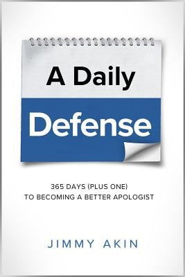 Paperback book titled Daily Defense: 365 Days Plus O by Catholic Answers Press, featuring a cover with religious imagery.