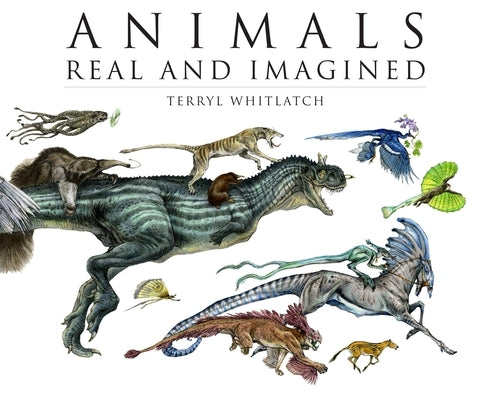 Paperback copy of Animals Real and Imagined by Design Studio Press, featuring colorful illustrations of real and fantasy animals.