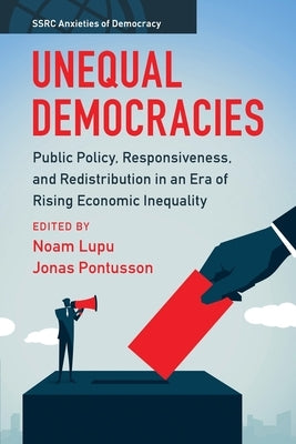Paperback book titled "Unequal Democracies" by Cambridge University Press, showing its cover with title and author details.