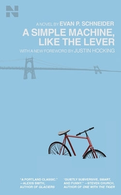 Paperback book titled "A Simple Machine, Like the Lever" from Northwest Collection, featuring a cover with mechanical illustrations.