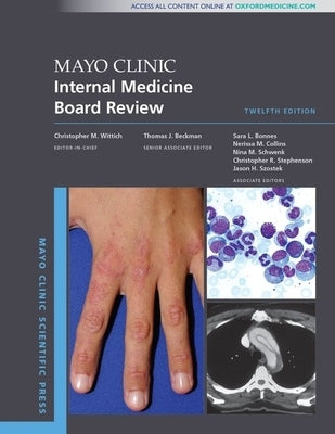 Paperback Mayo Clinic Internal Medicine Board Review book by Oxford University Press, USA, featuring a close-up of the cover.