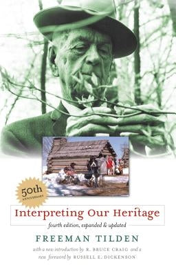 Cover image of "Interpreting Our Heritage" book by University of North Carolina Press, featuring historical and cultural themes.