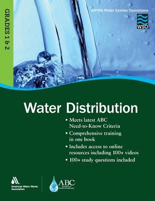 WSO Water Distribution, Grades 1 & 2 Paperback American Water Works Association