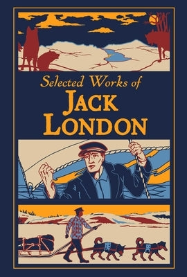Leather-bound book of selected works by Jack London from Canterbury Classics, featuring a detailed cover with embossed design.
