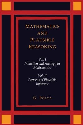 Paperback of Mathematics and Plausible Reasoning by Martino Fine Books, featuring two volumes in one with academic text and cover design.
