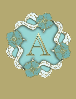 A: 100 Pages 8.5 X 11 Monogram Notebook College Ruled Line Paper Paperback Rwg Publishing