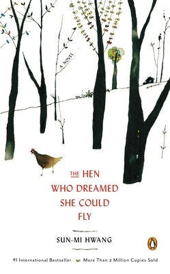 Paperback of The Hen Who Dreamed She Could Fly by Penguin Books featuring the book cover with illustrated hen and sky background.